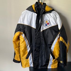NFL Steelers coat with reversible vest S